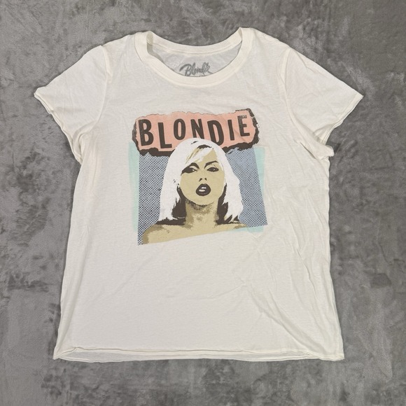 torrid Tops - Blondie Graphic Band T Shirt Sz 2x or Torrid Sz 2 Ivory Retro Rock Concert Tee